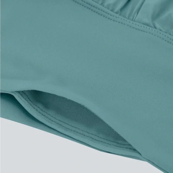 HALARA NWT Breezeful Stone Blue High Waisted Palazzo Pants - Size L - Picture 12 of 14